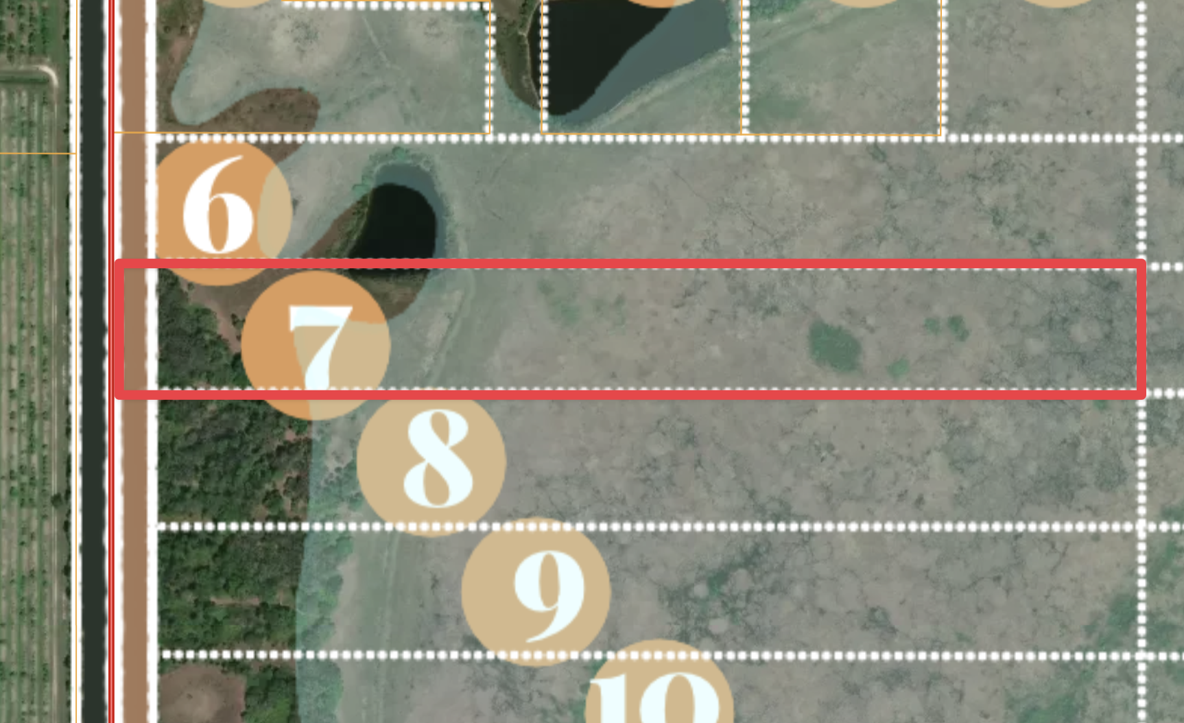 Aerial view of #7